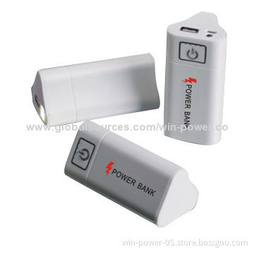 Emergency Mobile Phone Chargers with 5V DC, 1.0A Input, Customized Logos and Capacity Welcomed